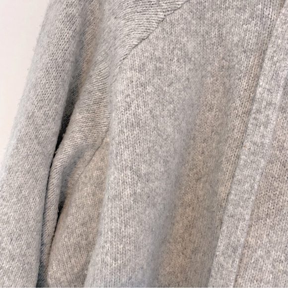 Cozy Hooded Grey Sweater Size XS - Picture 3 of 6